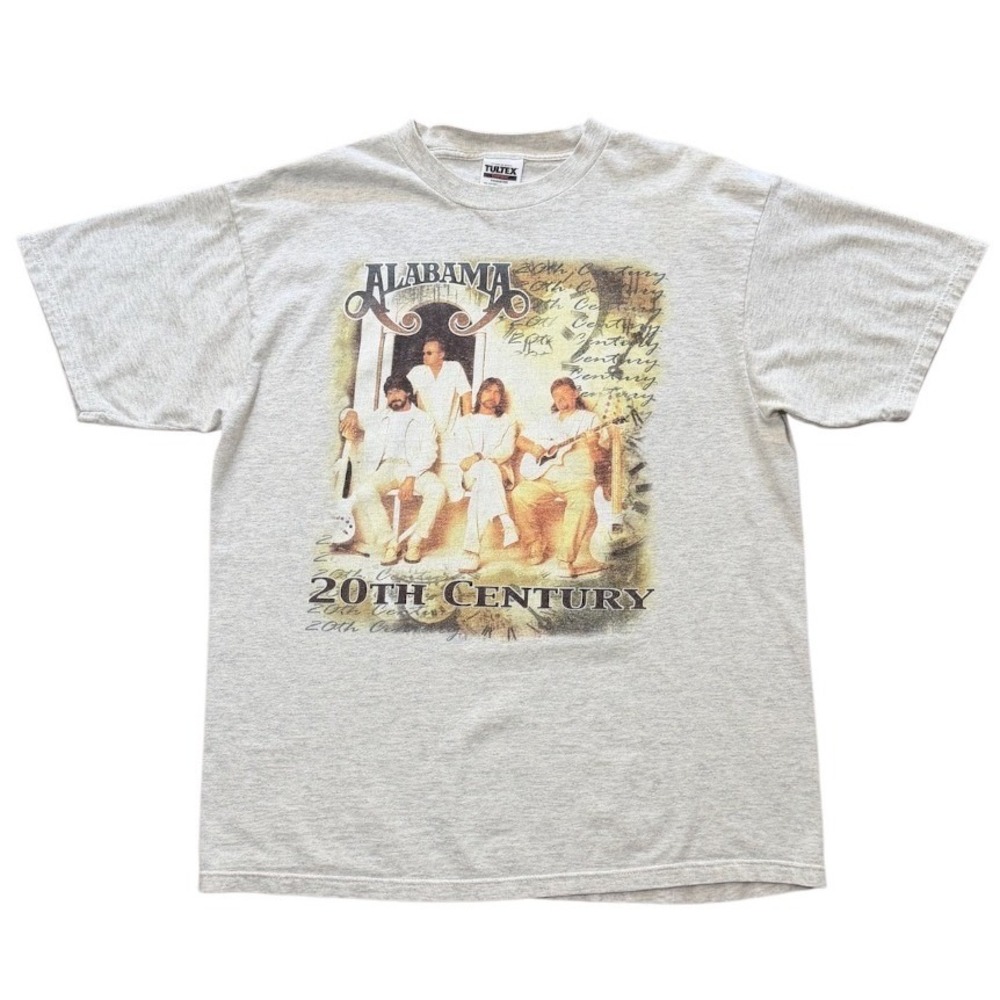 Vintage 90s Alabama Country Rock Band Concert Merch 20th Century Tour T-shirt XL